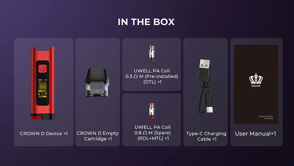 Uwell Crown D Pod Mod 35w王冠 聯名款